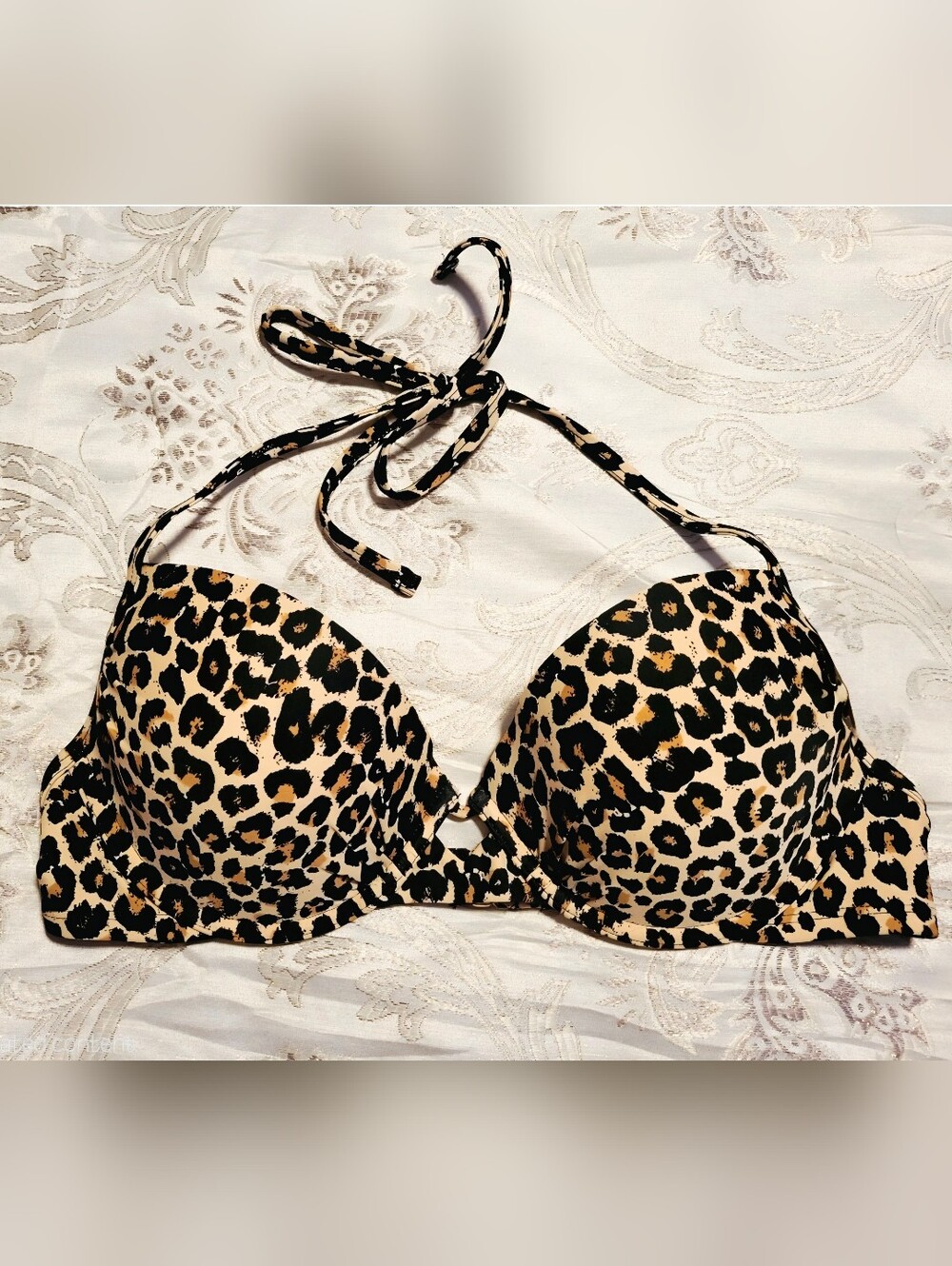 Xhilaration Push-up Bikini Top. |Sz M| Leopard Print